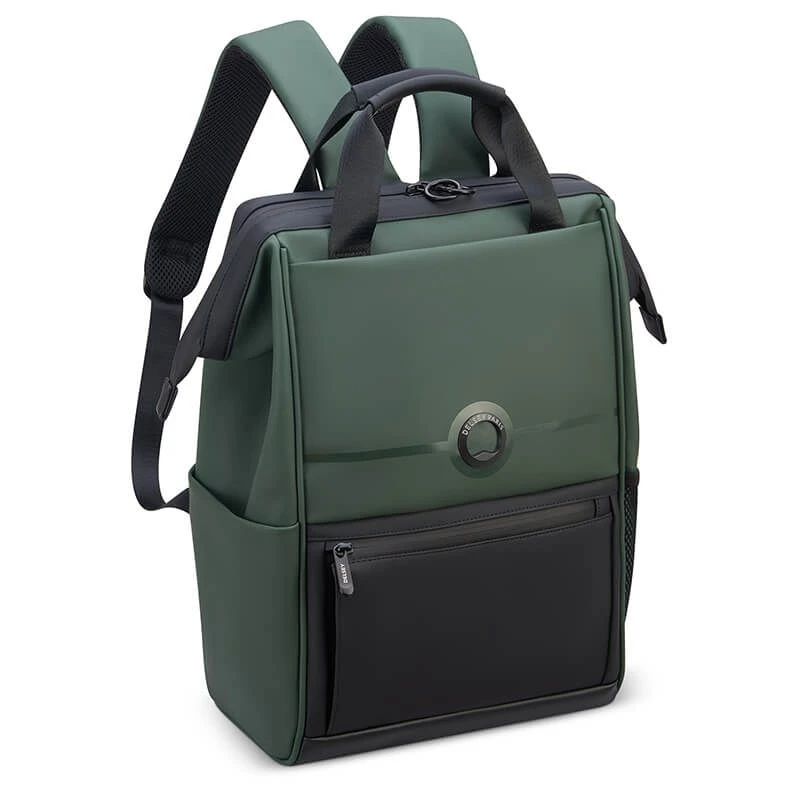 Delsey Paris Sac à Dos Ordinateur 14" Turenne Vert 2 Delsey Paris Sac à Dos Ordinateur 14" Turenne Vert – Image 2