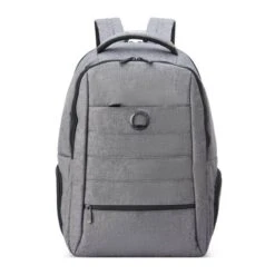 Delsey Paris Sac à Dos Ordinateur Element 2 Compartiments 15.6 Pouces 44,5 Cm Gris