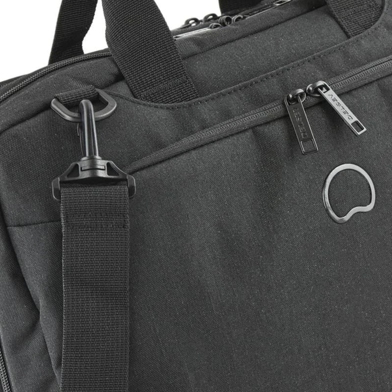Delsey Paris Sacoche Ordinateur Esplanade 2 Compartiments 15.6 Pouces 41 Cm Noir Profond 5 Delsey Paris Sacoche Ordinateur Esplanade 2 Compartiments 15.6 Pouces 41 Cm Noir Profond – Image 5