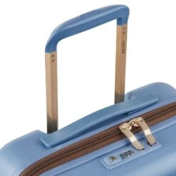 Delsey Paris Valise Cabine Rigide 55cm Freestyle Slim Bleu -Delsey valise cabine rigide 55cm freestyle slim bleu 3