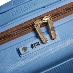 Delsey Paris Valise Cabine Rigide 55cm Freestyle Slim Bleu -Delsey valise cabine rigide 55cm freestyle slim bleu 4