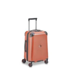 Delsey Paris Valise Cabine Rigide Cactus Port USB 55cm Orange -Delsey valise cabine rigide cactus port usb 55cm orange 2