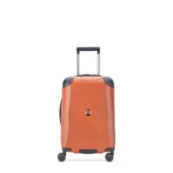 Delsey Paris Valise Cabine Rigide Cactus Port USB 55cm Orange