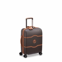 Delsey Paris Valise Cabine Rigide Châtelet Air 2.0 Slim Port USB 55 Cm Chocolat
