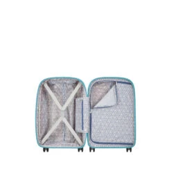 Delsey Paris Valise Cabine Rigide Slim Clavel 55 Cm Bleu Vert -Delsey valise cabine rigide clavel 55 cm bleu vert 2