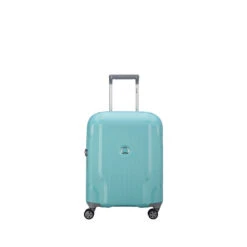 Delsey Paris Valise Cabine Rigide Slim Clavel 55 Cm Bleu Vert
