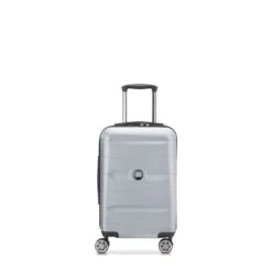 Delsey Paris Valise Cabine Rigide Comete + 55 Cm Argent