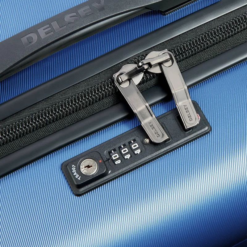 Delsey Paris Valise Cabine Rigide Comete + Slim 55 Cm Bleu Clair 6 Delsey Paris Valise Cabine Rigide Comete + Slim 55 Cm Bleu Clair – Image 6