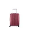 Delsey Paris Valise Cabine Rigide Securitime Zip Slim Port USB 55 Cm Rouge