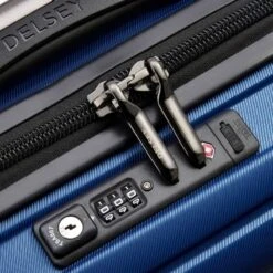 Delsey Paris Valise Cabine Rigide Shadow 5.0 Slim 55 Cm Bleu -Delsey valise cabine rigide shadow 50 slim 55 cm bleu 2