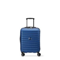 Delsey Paris Valise Cabine Rigide Shadow 5.0 Slim 55 Cm Bleu