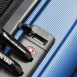 Delsey Paris Valise Cabine Rigide Shadow 5.0 Slim 55 Cm Bleu -Delsey valise cabine rigide shadow 50 slim 55 cm bleu 3
