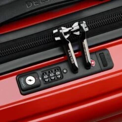 Delsey Paris Valise Cabine Rigide Shadow 5.0 Slim 55 Cm Rouge -Delsey valise cabine rigide shadow 50 slim 55 cm rouge 4