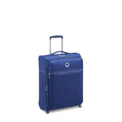 Delsey Paris Valise Cabine Souple Brochant 2.0 Extensible Et Slim 55 Cm Bleu -Delsey valise cabine souple brochant 20 extensible et slim 55 cm bleu 2