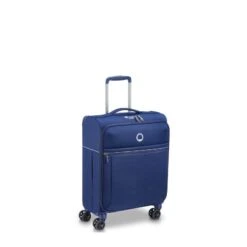 Delsey Paris Valise Cabine Souple Brochant 2.0 Slim 55 Cm Bleu -Delsey valise cabine souple brochant 20 slim 55 cm bleu 2