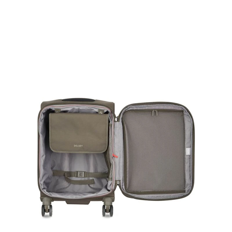 Delsey Paris Valise Cabine Souple Helium DLX Slim 55 Cm Moka 2 Delsey Paris Valise Cabine Souple Helium DLX Slim 55 Cm Moka – Image 2