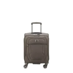 Delsey Paris Valise Cabine Souple Helium DLX Slim 55 Cm Moka