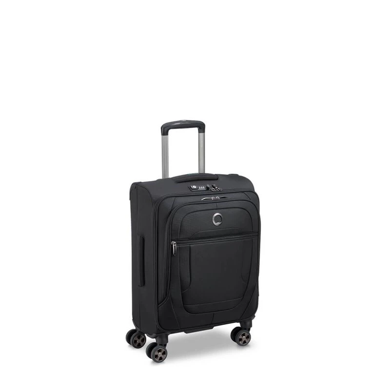 Delsey Paris Valise Cabine Souple Helium DLX Slim 55 Cm Noir 3 Delsey Paris Valise Cabine Souple Helium DLX Slim 55 Cm Noir – Image 3