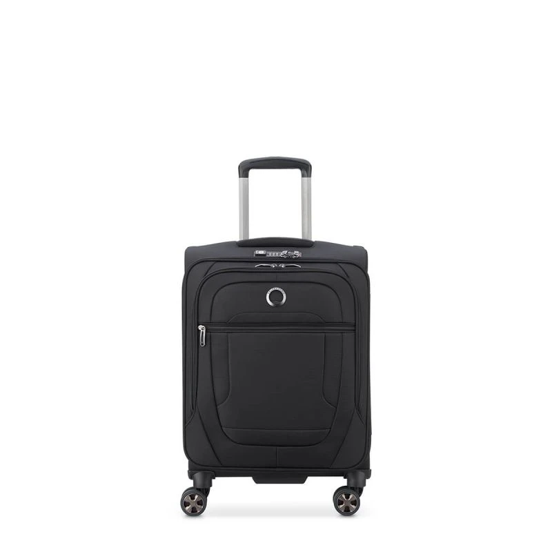 Delsey Paris Valise Cabine Souple Helium DLX Slim 55 Cm Noir 1 Delsey Paris Valise Cabine Souple Helium DLX Slim 55 Cm Noir