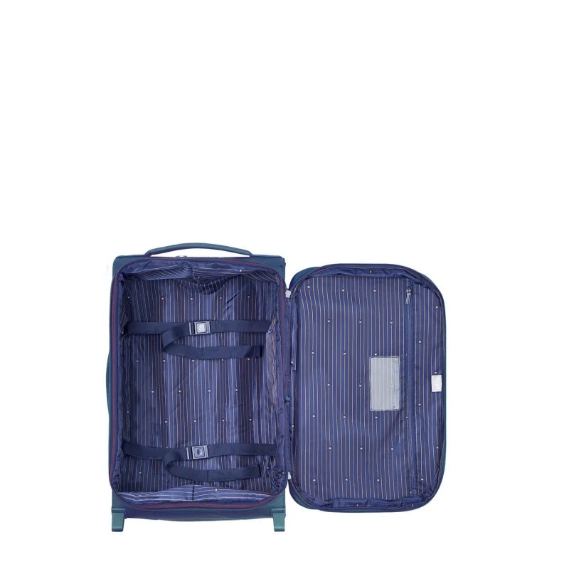 Delsey Paris Valise Cabine Souple Montmartre Air 2.0 Extensible 2 Roues En RPET 55 Cm Bleu 2 Delsey Paris Valise Cabine Souple Montmartre Air 2.0 Extensible 2 Roues En RPET 55 Cm Bleu – Image 2