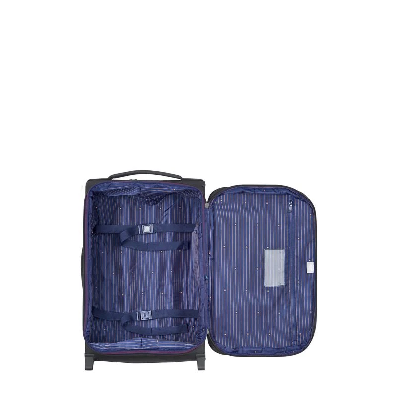 Delsey Paris Valise Cabine Souple Montmartre Air 2.0 Extensible 2 Roues En RPET 55 Cm Noir 2 Delsey Paris Valise Cabine Souple Montmartre Air 2.0 Extensible 2 Roues En RPET 55 Cm Noir – Image 2