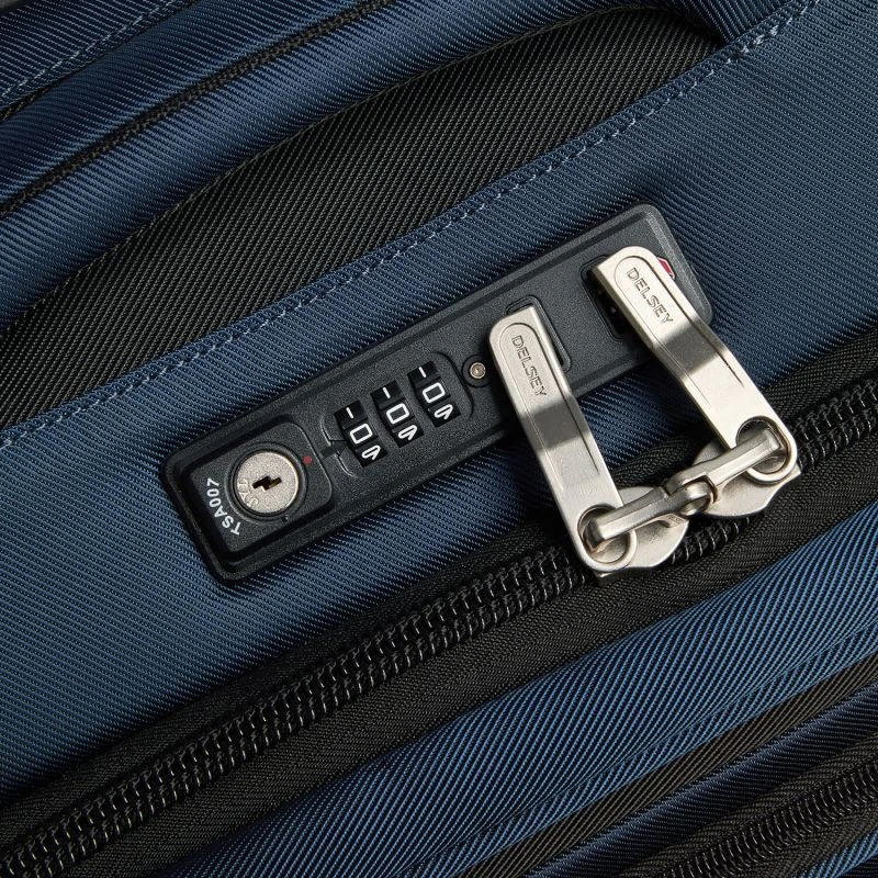 Delsey Paris Valise Cabine Souple Sky Max 2.0 55 Cm Bleu 4 Delsey Paris Valise Cabine Souple Sky Max 2.0 55 Cm Bleu – Image 4