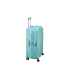 Delsey Paris Valise Rigide Clavel Extensible 70 Cm Bleu Vert -Delsey valise rigide clavel extensible 70 cm bleu vert 2
