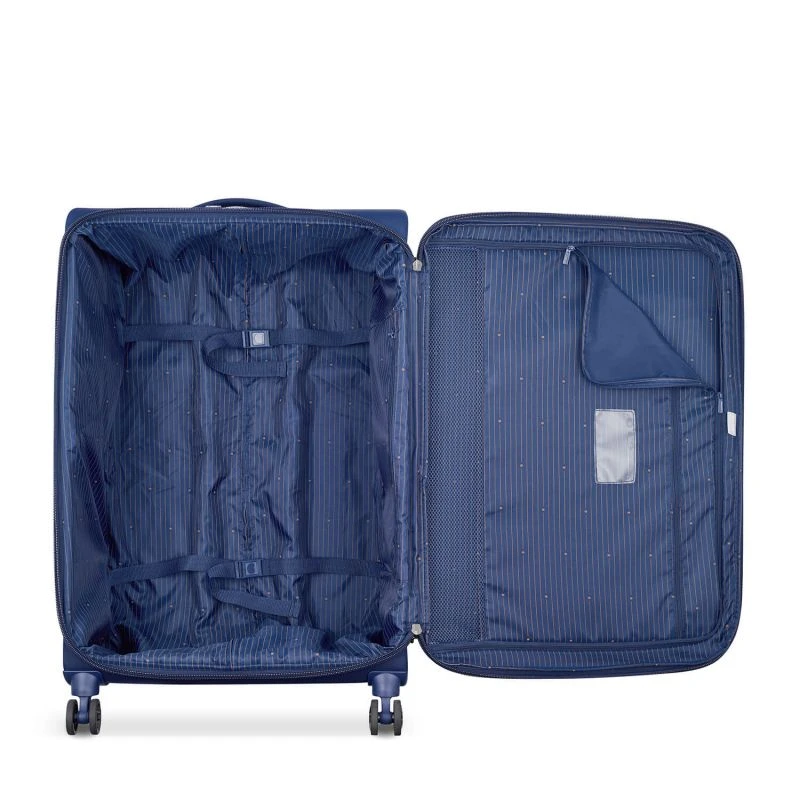 Delsey Paris Valise Souple Brochant 2.0 Extensible 78 Cm Bleu 2 Delsey Paris Valise Souple Brochant 2.0 Extensible 78 Cm Bleu – Image 2