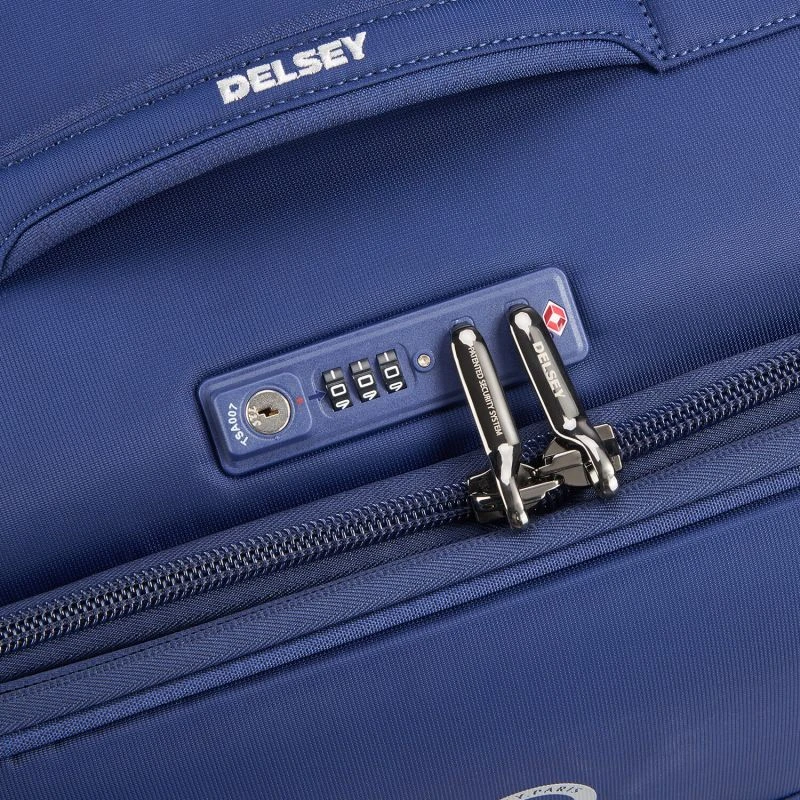 Delsey Paris Valise Souple Brochant 2.0 Extensible 78 Cm Bleu 4 Delsey Paris Valise Souple Brochant 2.0 Extensible 78 Cm Bleu – Image 4