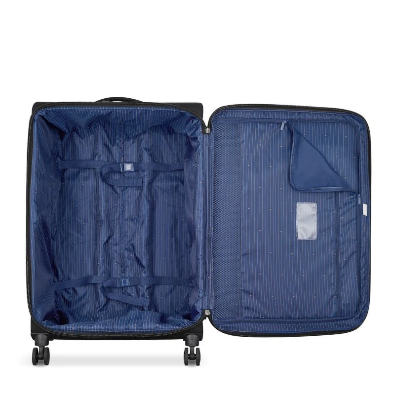 Delsey Paris Valise Souple Brochant 2.0 Extensible 78 Cm Noir 2 Delsey Paris Valise Souple Brochant 2.0 Extensible 78 Cm Noir – Image 2