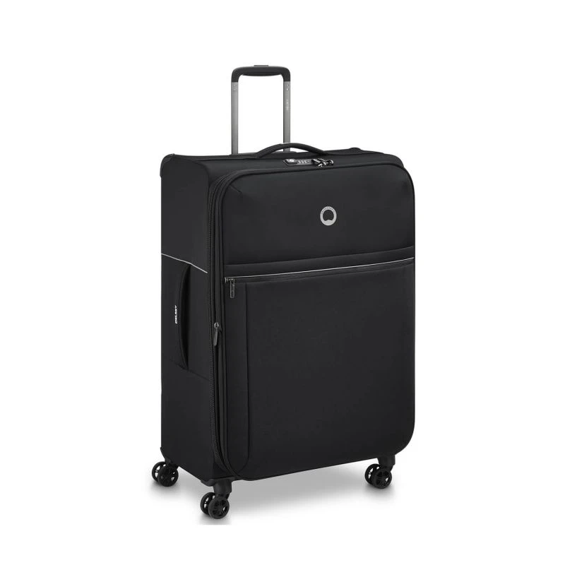 Delsey Paris Valise Souple Brochant 2.0 Extensible 78 Cm Noir 3 Delsey Paris Valise Souple Brochant 2.0 Extensible 78 Cm Noir – Image 3