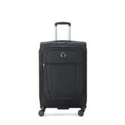 Delsey Paris Valise Souple Helium DLX Extensible 71 Cm Noir