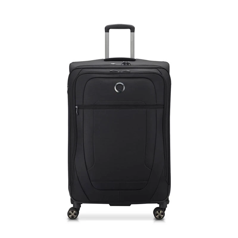 Delsey Paris Valise Souple Helium DLX Extensible 77,5 Cm Noir 1 Delsey Paris Valise Souple Helium DLX Extensible 77,5 Cm Noir