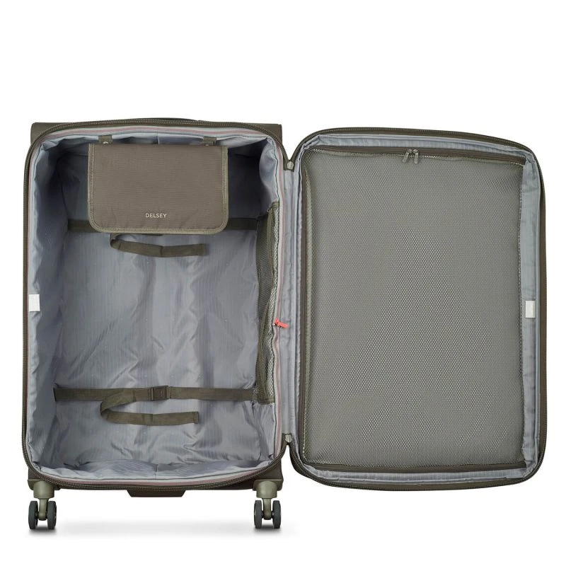 Delsey Paris Valise Souple Helium DLX Extensible 83 Cm Moka 2 Delsey Paris Valise Souple Helium DLX Extensible 83 Cm Moka – Image 2