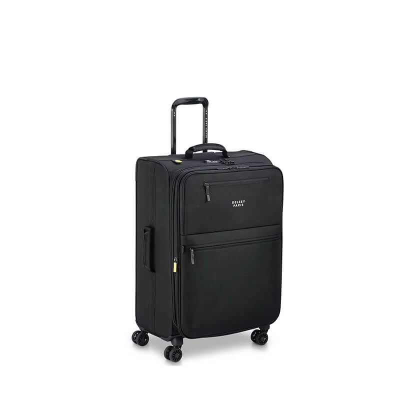 Delsey Paris Valise Souple Maubert 2.0 69 Cm Noir 2 Delsey Paris Valise Souple Maubert 2.0 69 Cm Noir – Image 2