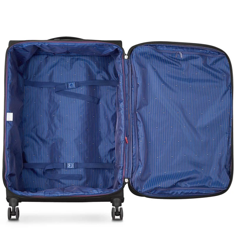Delsey Paris Valise Souple Montmartre Air 2.0 Extensible En RPET 83 Cm Noir 2 Delsey Paris Valise Souple Montmartre Air 2.0 Extensible En RPET 83 Cm Noir – Image 2